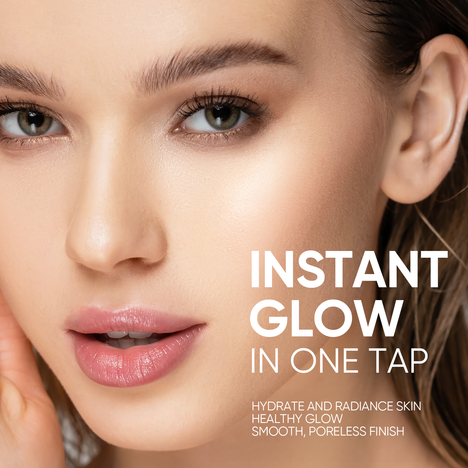 Cushion Glow Cover + Spray Sérum Potenciador + Sérum Labial