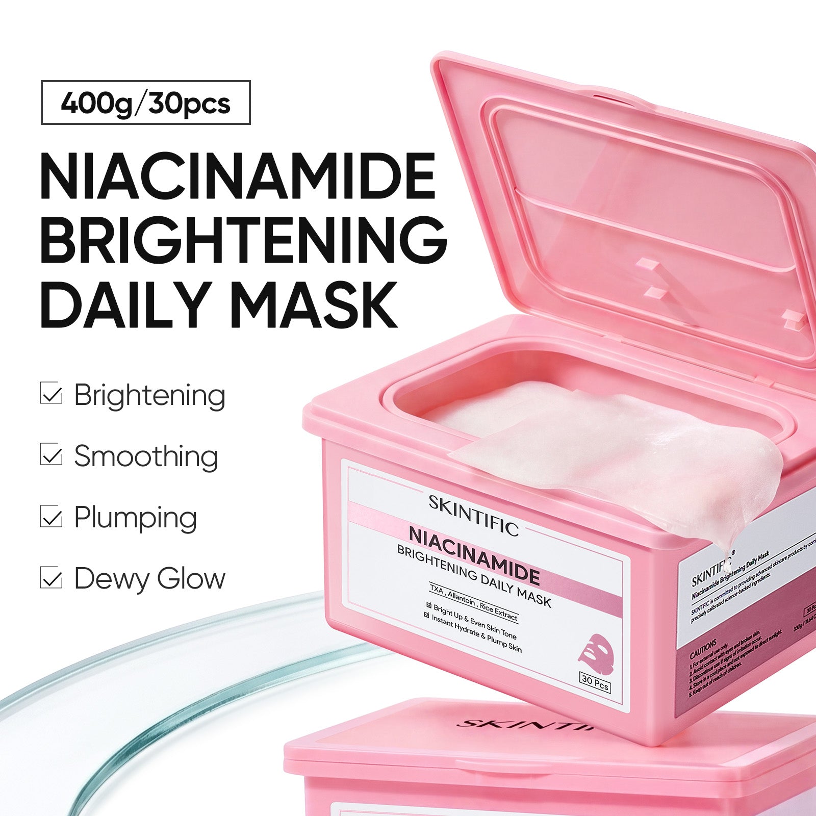 AHA BHA PHA Pads & Niacinamide Brightening Mask Set