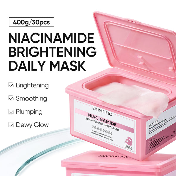 Mascarilla diaria rápida iluminadora con niacinamida (30 unidades)