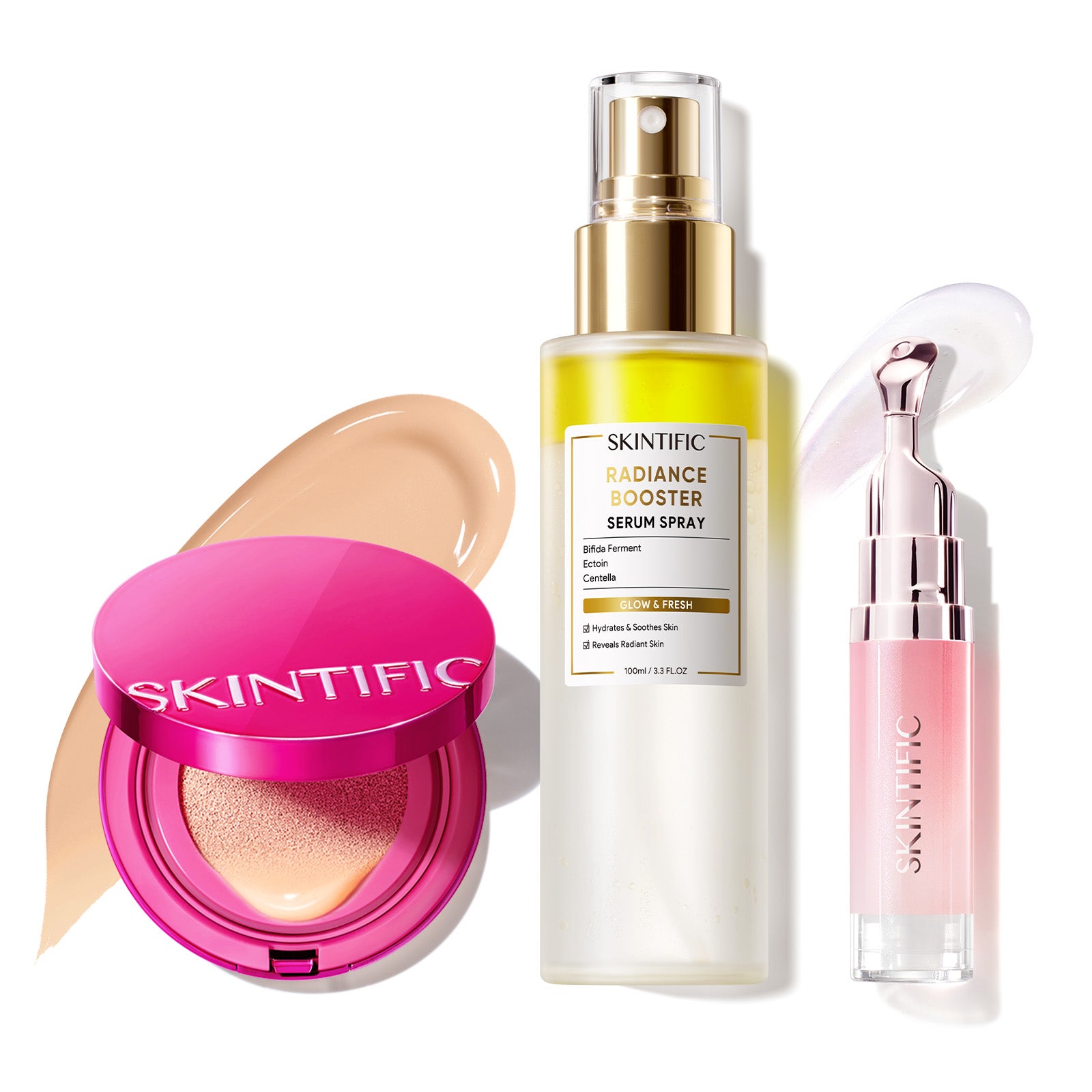 Glow Makeup Set with Cushion, Face Mist & Lip Serum