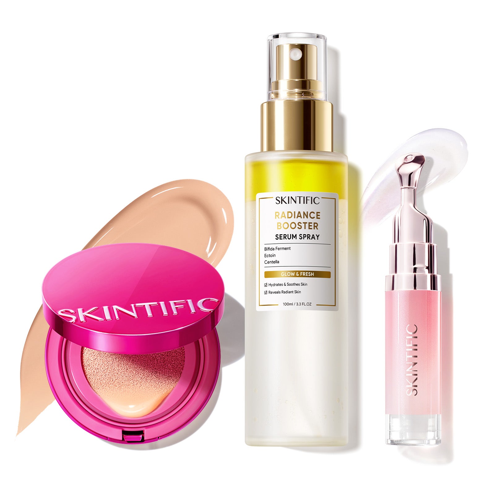 Glow Makeup Set with Cushion, Face Mist & Lip Serum