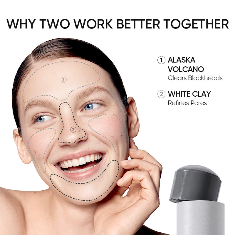 Mascarilla de arcilla en barra para poros, volcánica de Alaska
