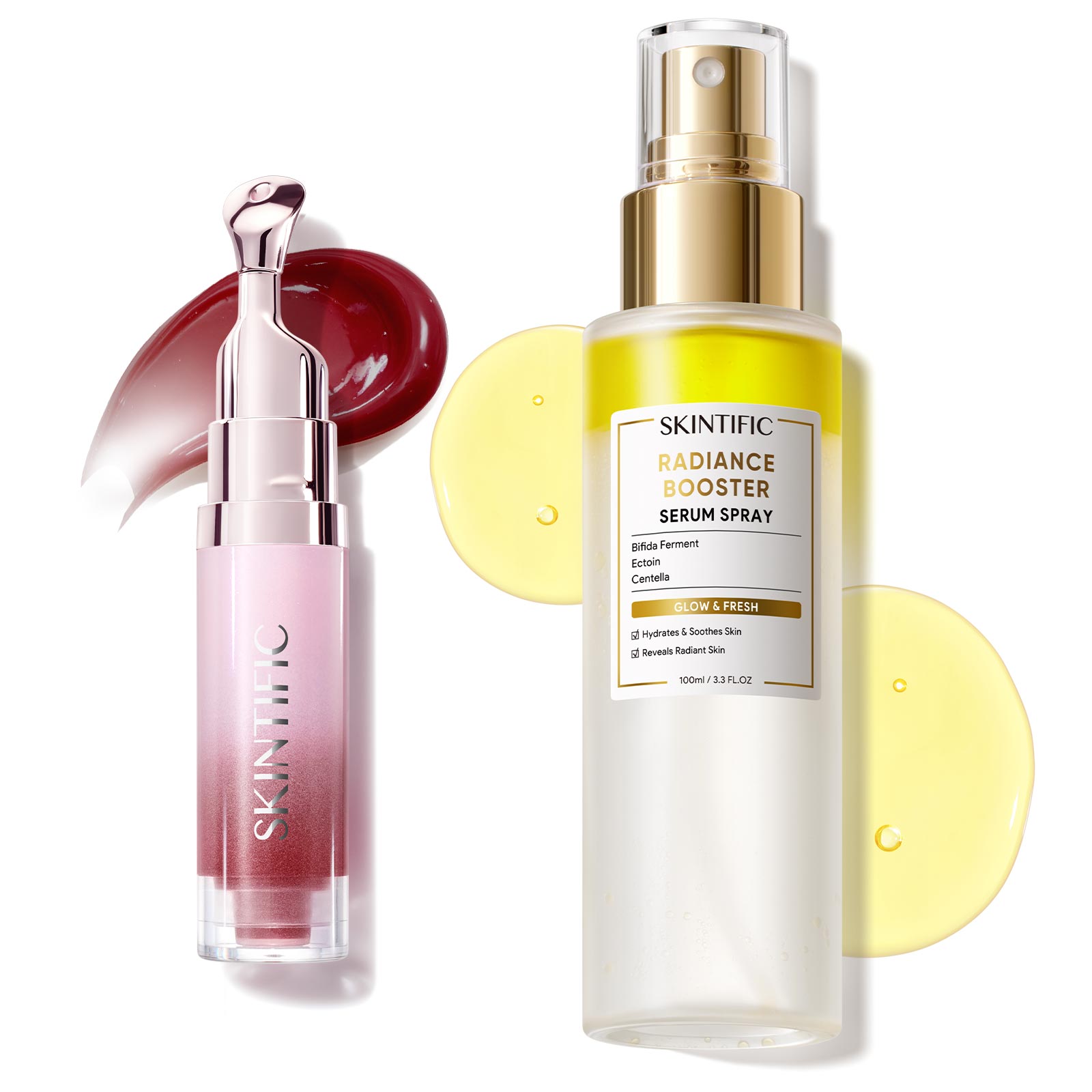 Radiance Booster Spray & Peptide Lip Serum Set 2pcs
