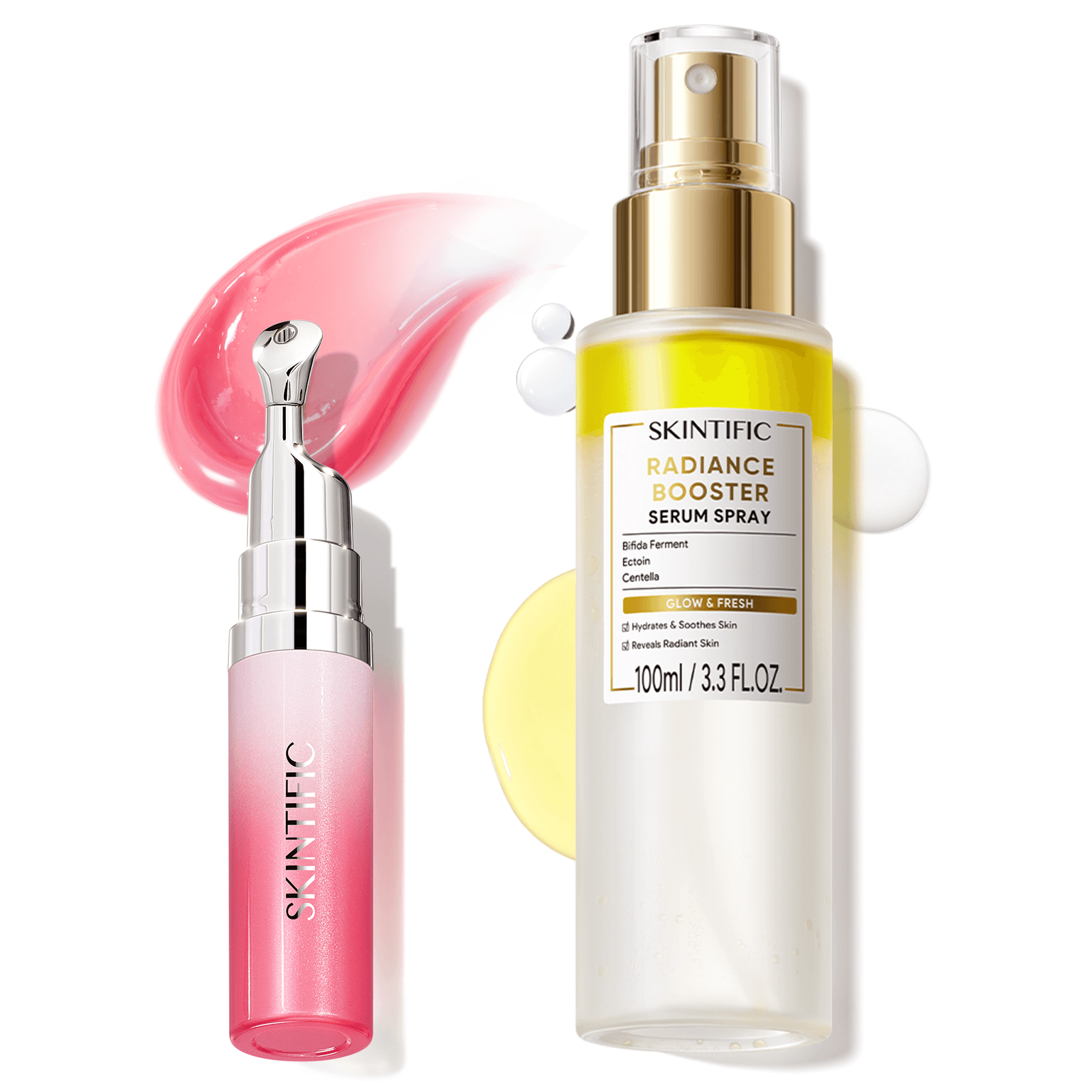 Radiance Booster Spray & Peptide Lip Serum Set 2pcs