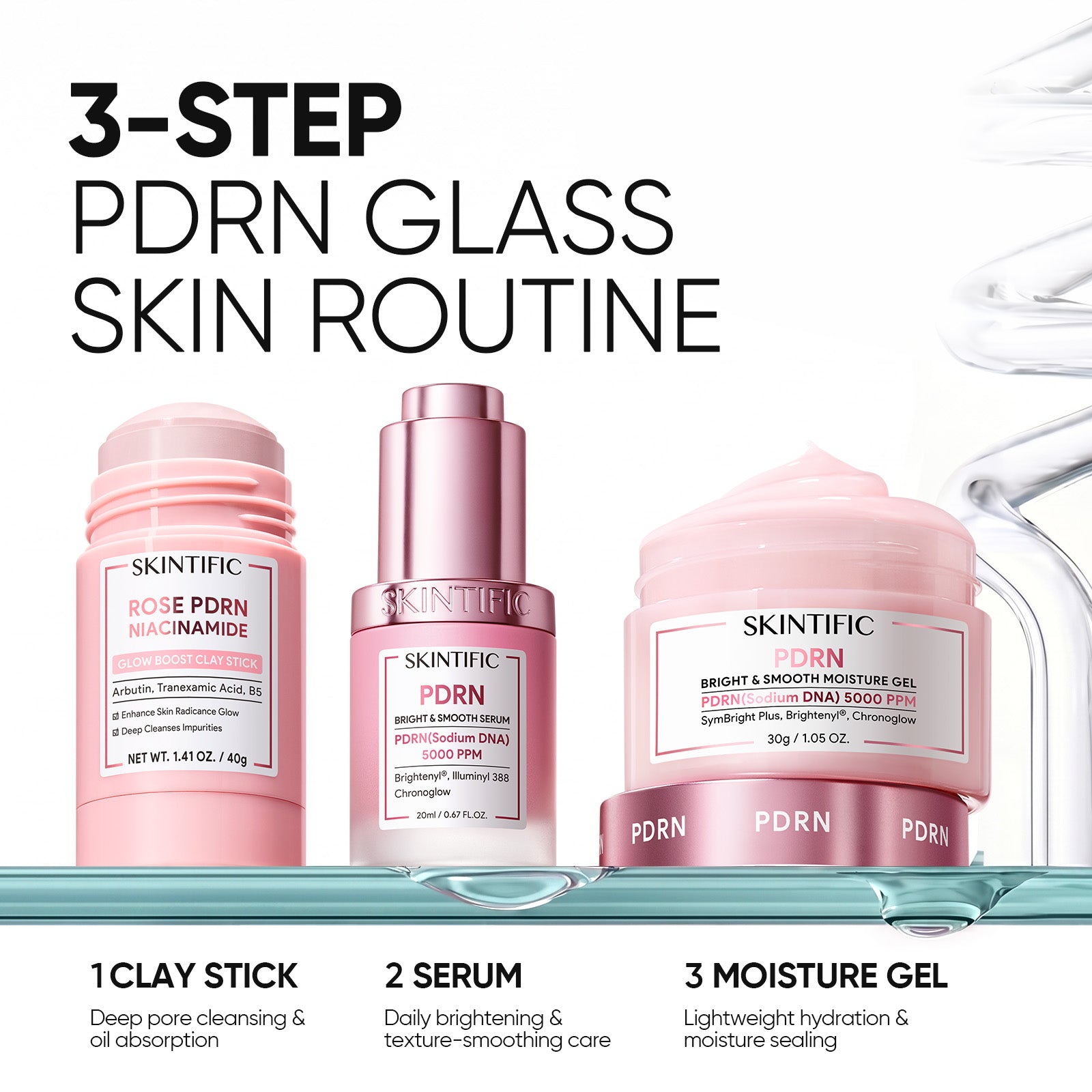 Rose PDRN Niacinamide Glow Boost Clay Stick