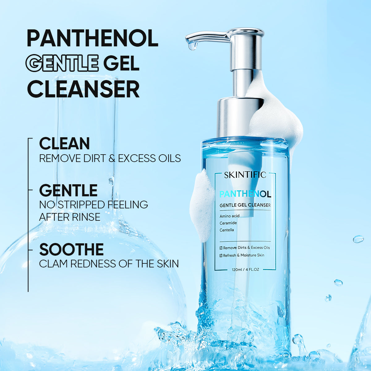 Gel de Agua Calmante Antiacné con Pantenol Set 2 piezas