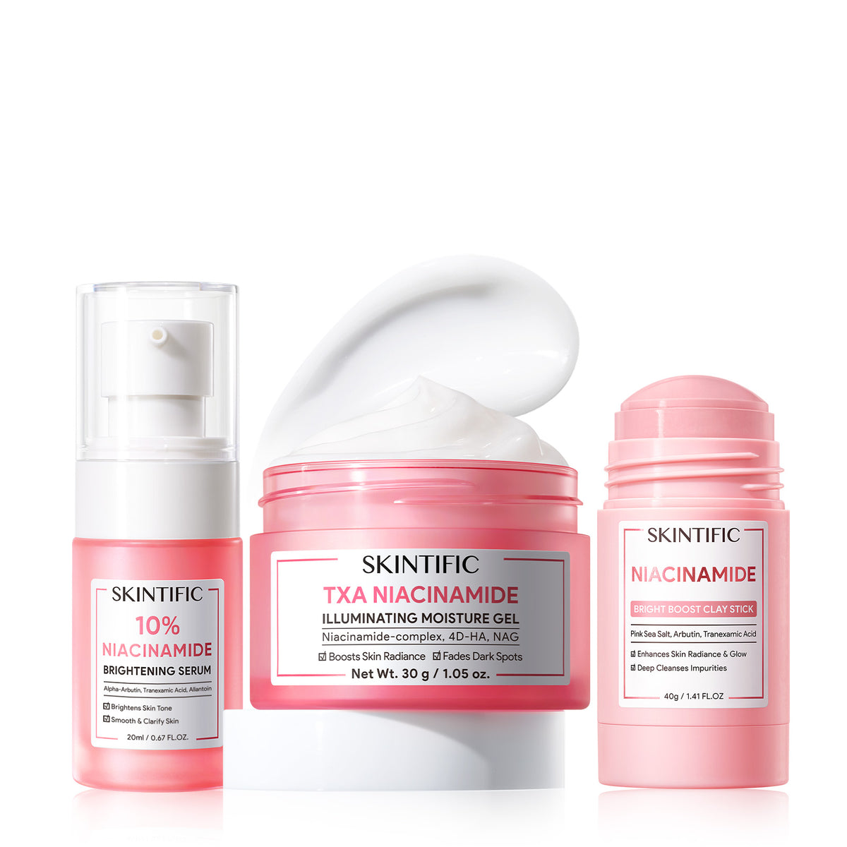 Set Iluminador MSH Niacinamide – 4 piezas
