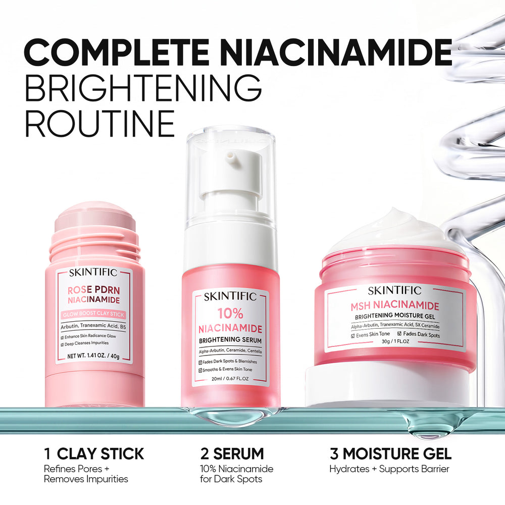 Set Iluminador MSH Niacinamide – 4 piezas