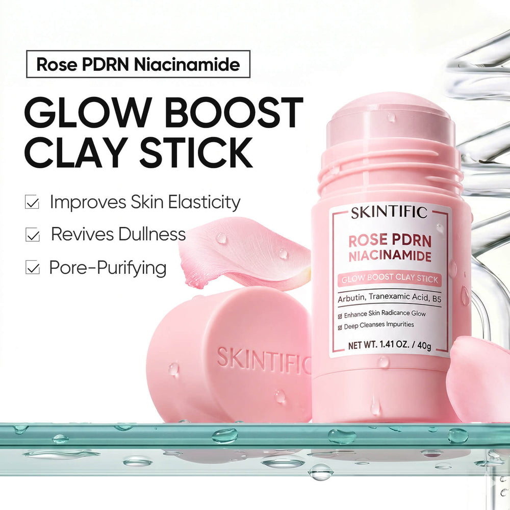 Rose PDRN Niacinamide Glow Boost Clay Stick brightening clay mask