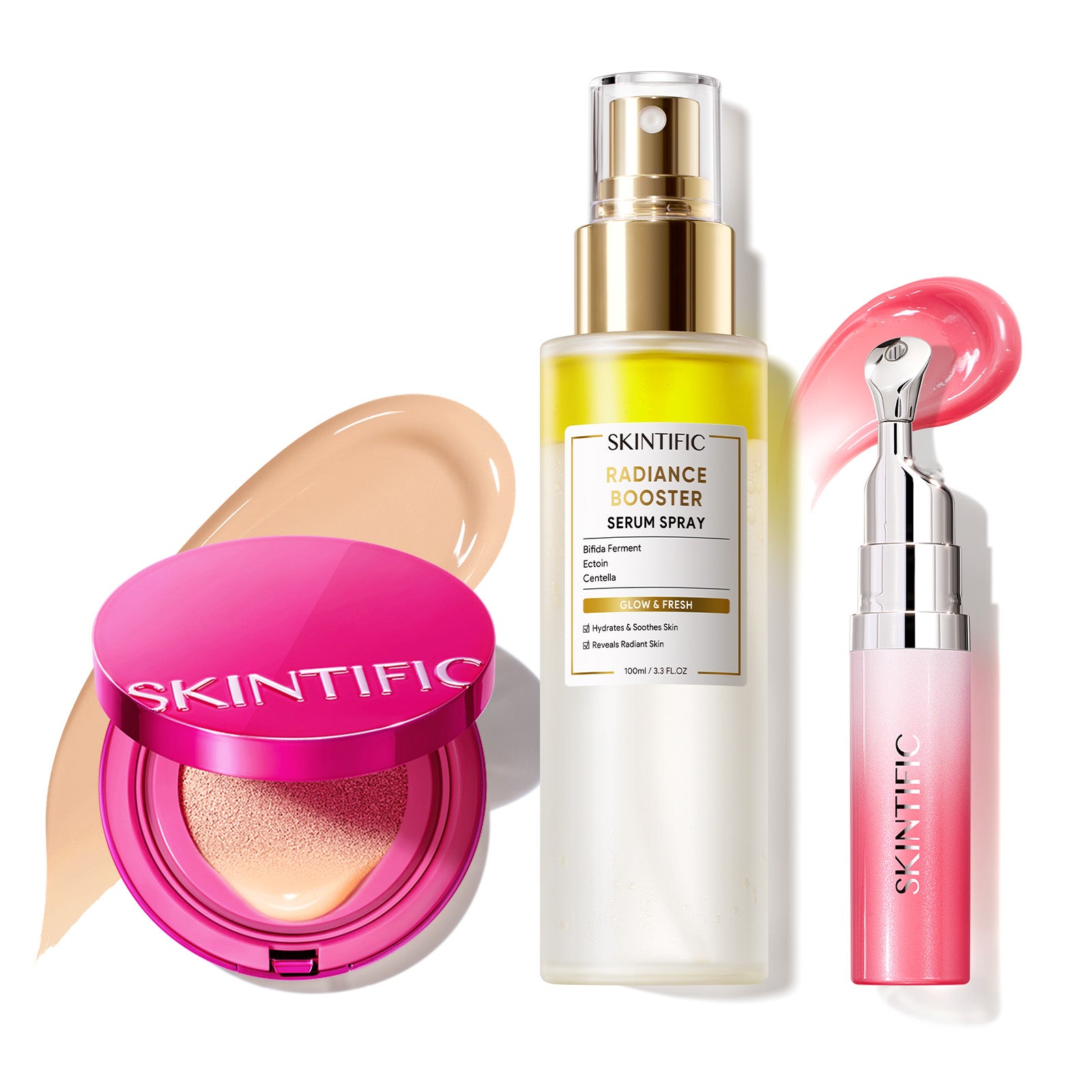 Glow Makeup Set with Cushion, Face Mist & Lip Serum