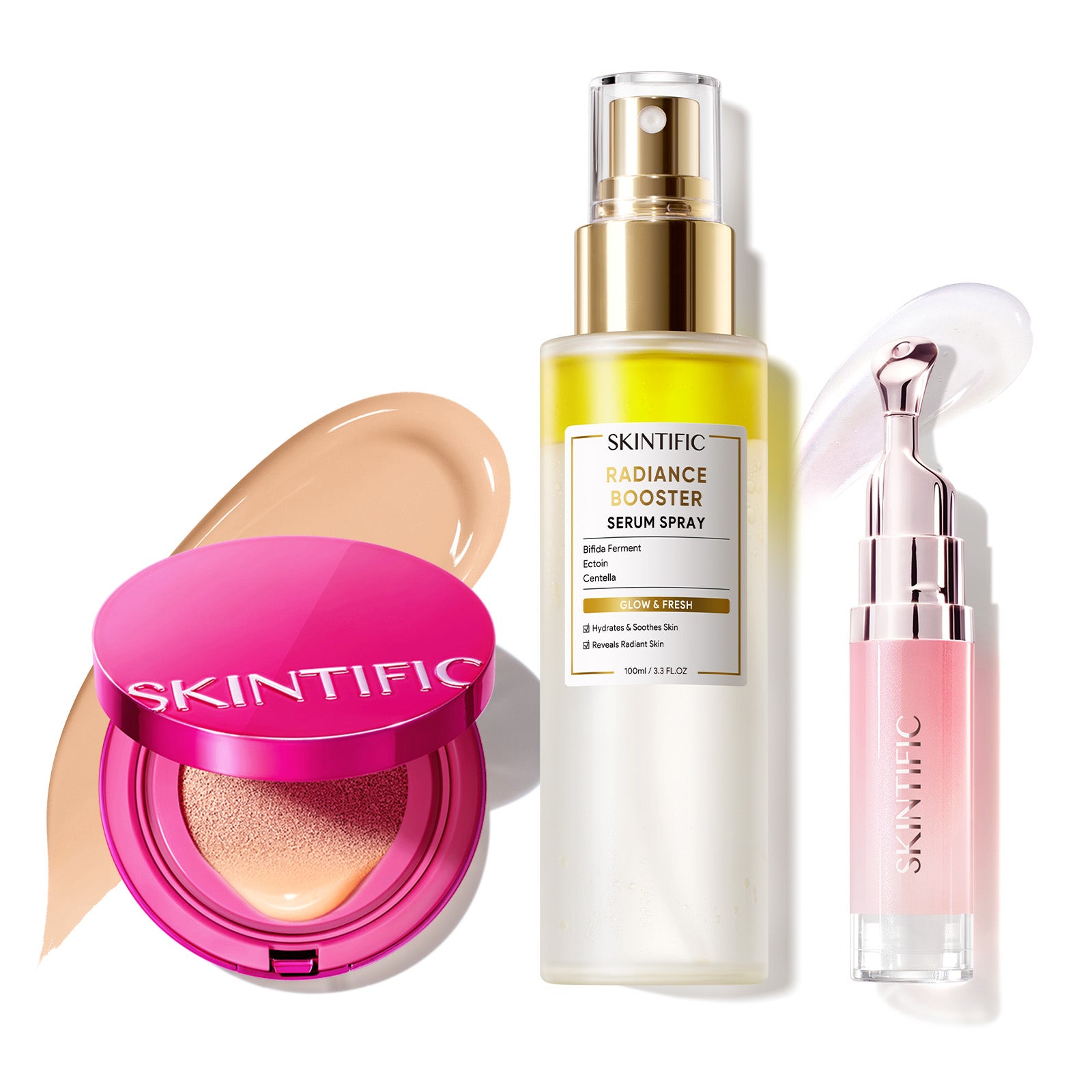 Glow Makeup Set with Cushion, Face Mist & Lip Serum