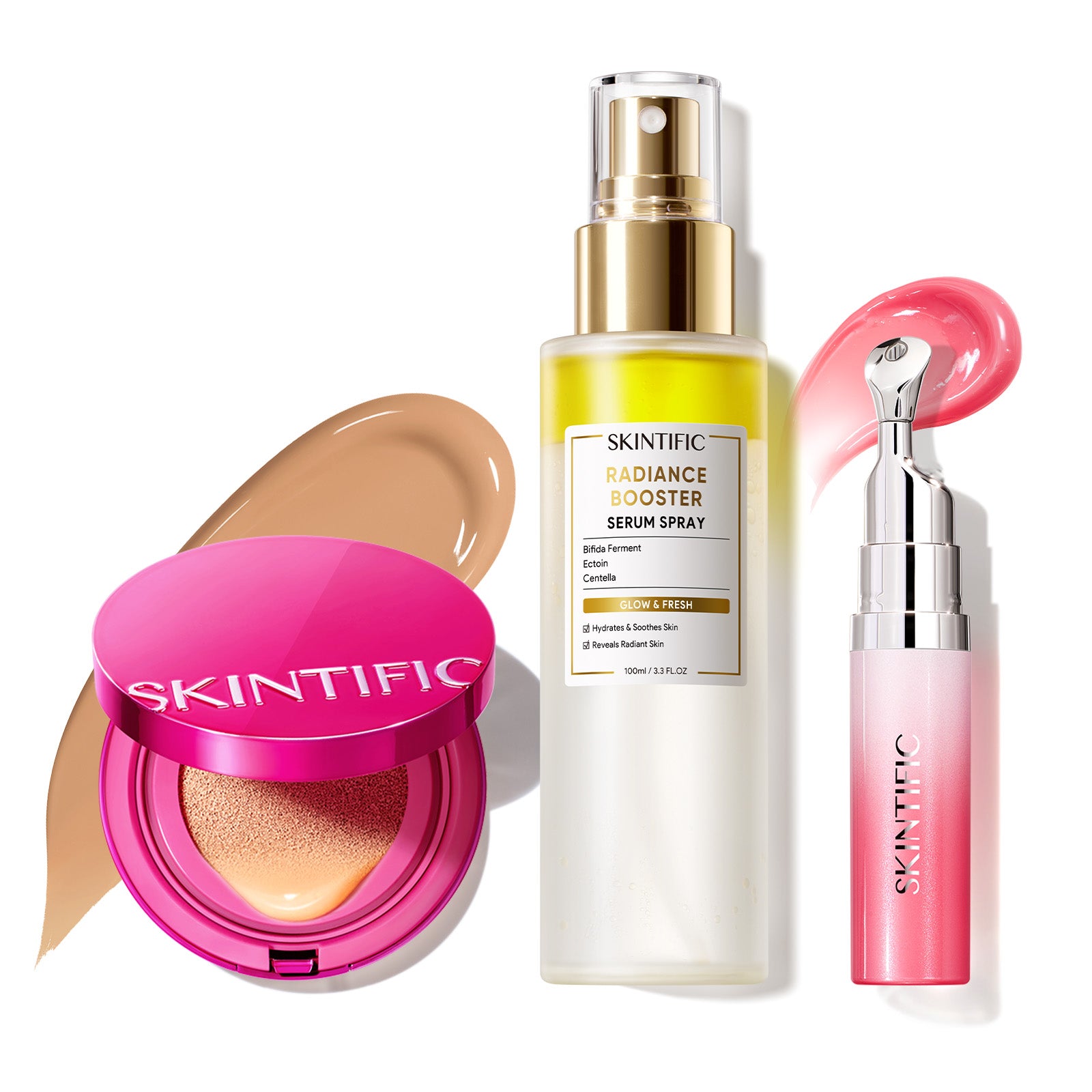 Glow Makeup Set with Cushion, Face Mist & Lip Serum