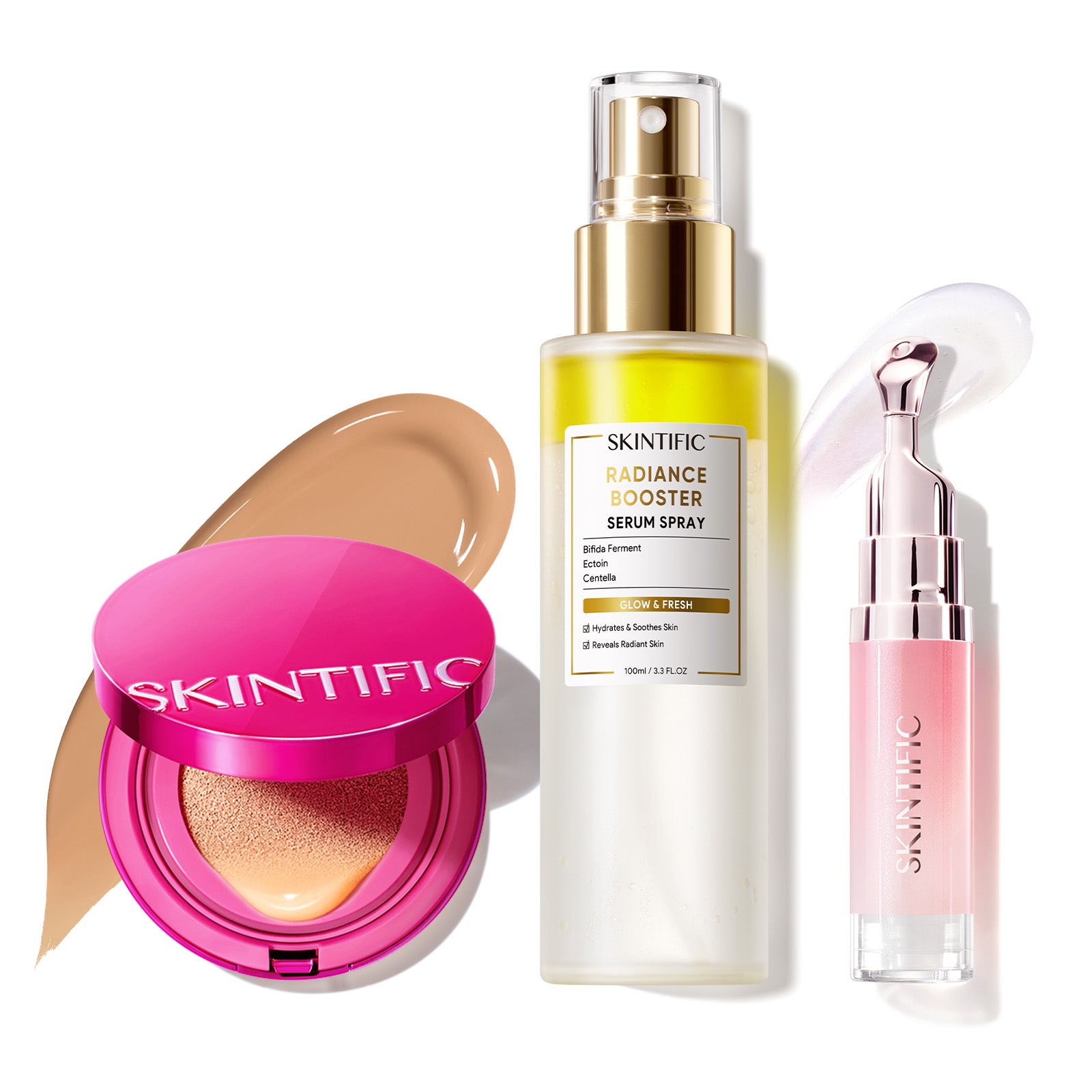 Glow Makeup Set with Cushion, Face Mist & Lip Serum