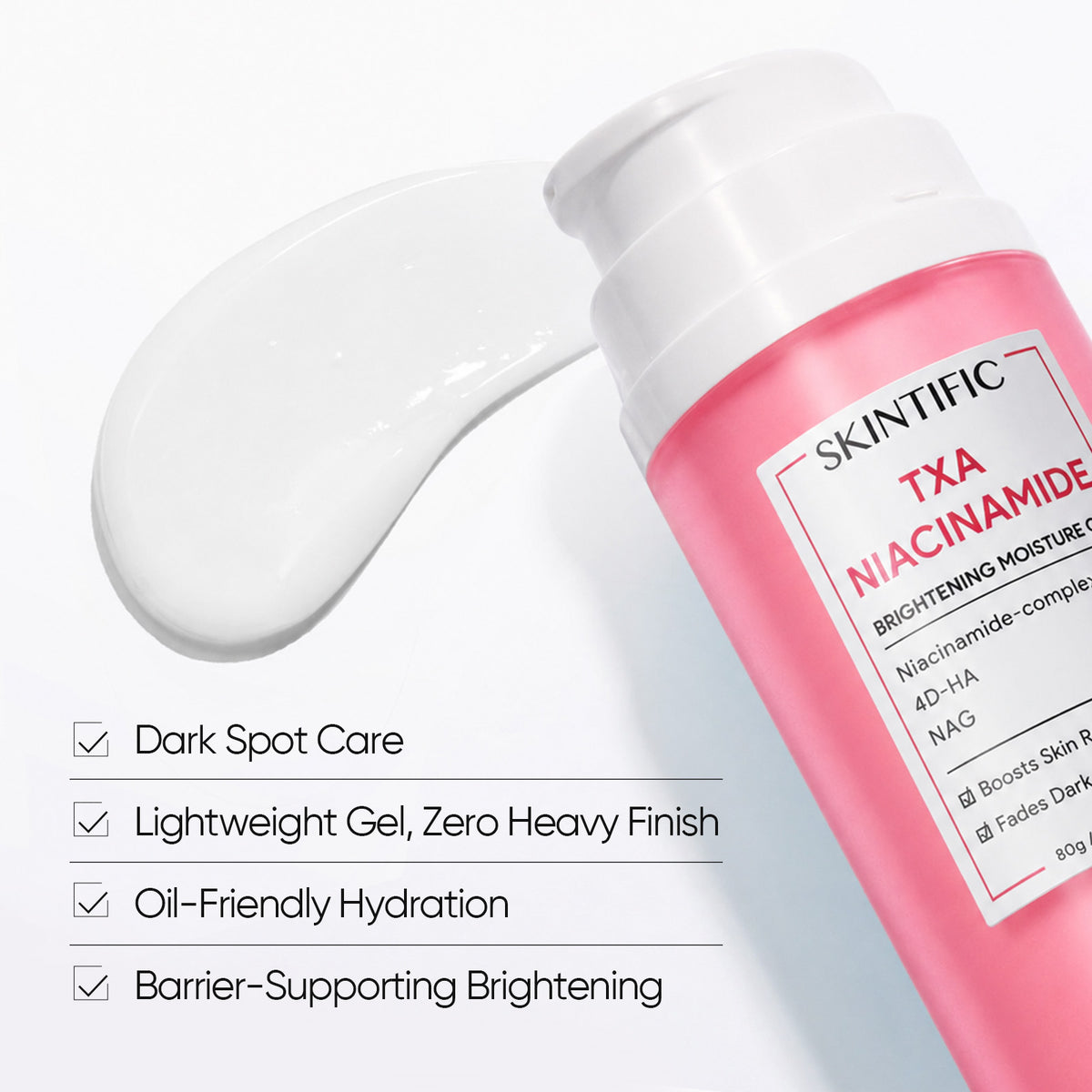Gel Hidratante Iluminador niacinamida MSH