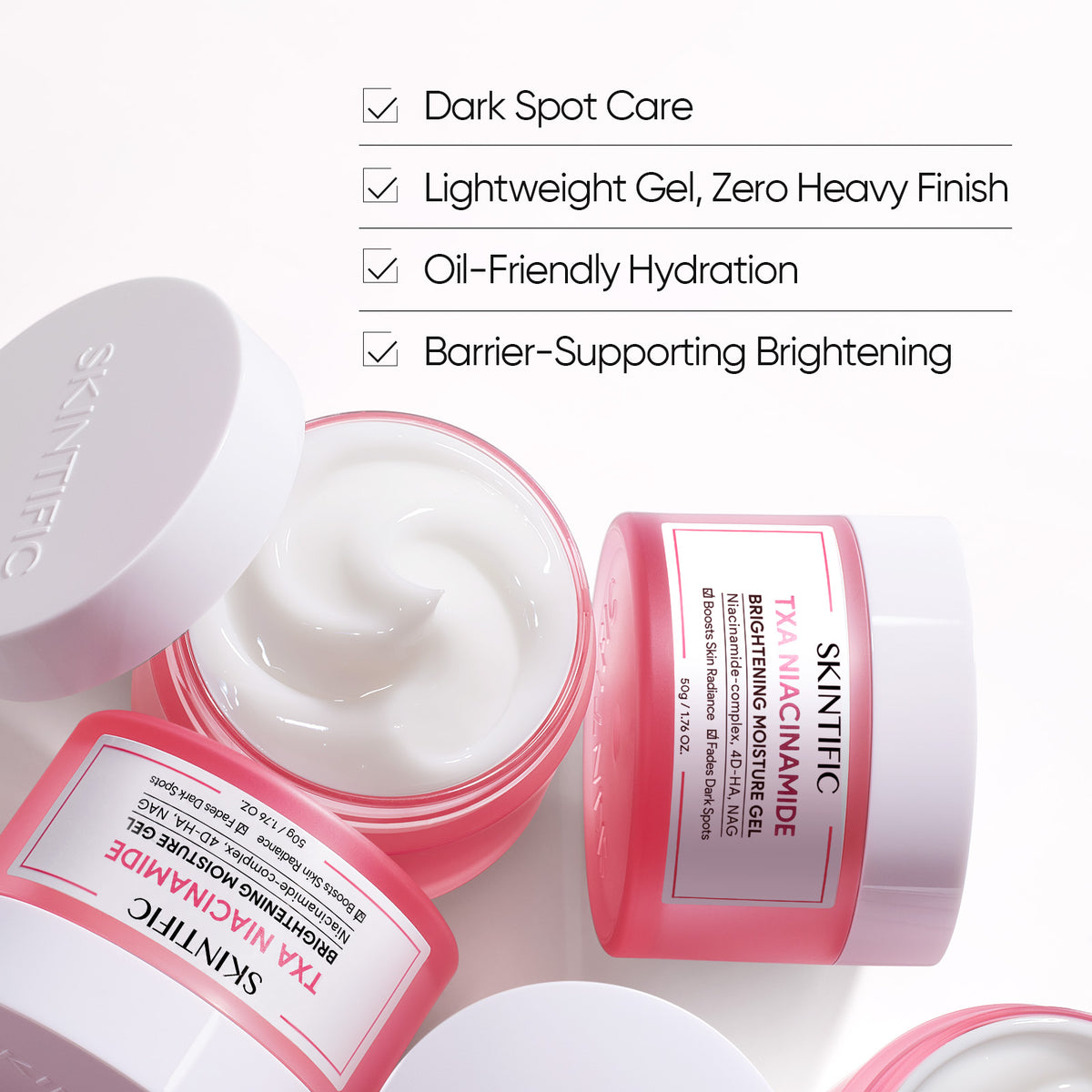 Gel Hidratante Iluminador niacinamida MSH