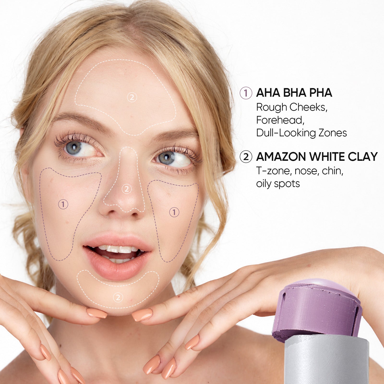 AHA BHA PHA Skin Resurfacing Clay Stick