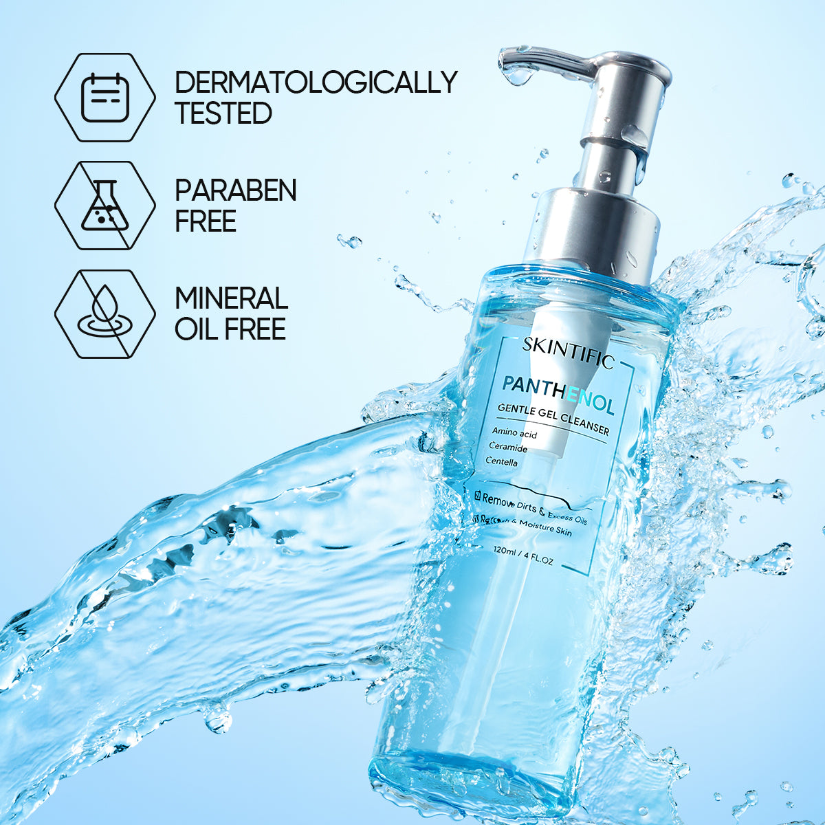 Gel de Agua Calmante Antiacné con Pantenol Set 2 piezas