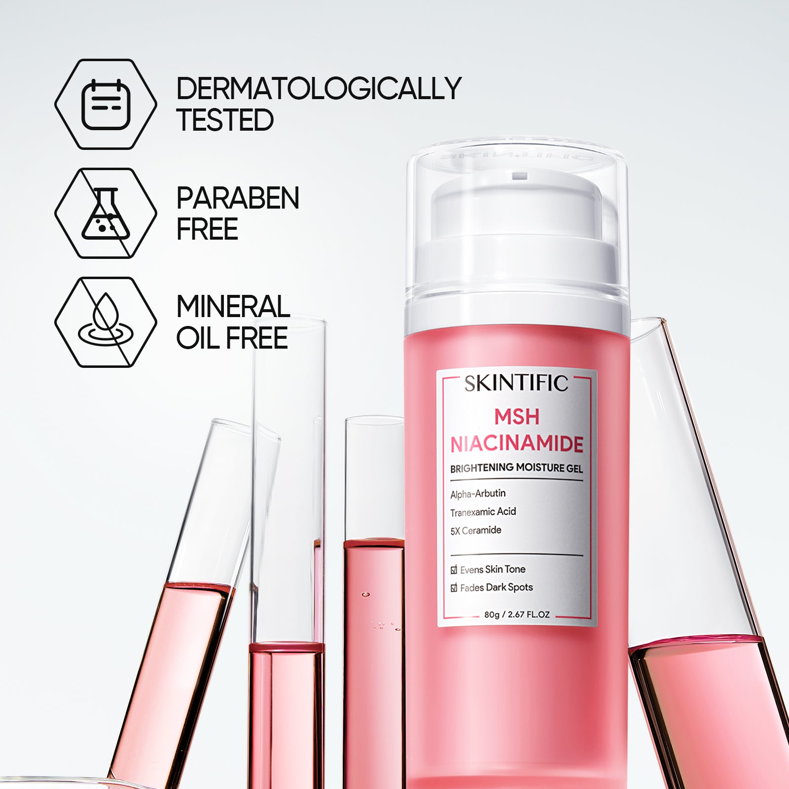 Gel Hidratante Iluminador niacinamida MSH