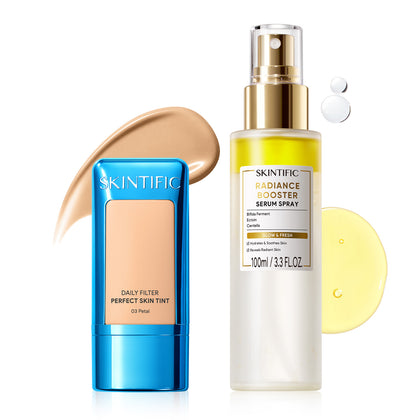 Hydrating Skin Tint and Glow Setting Spray Set