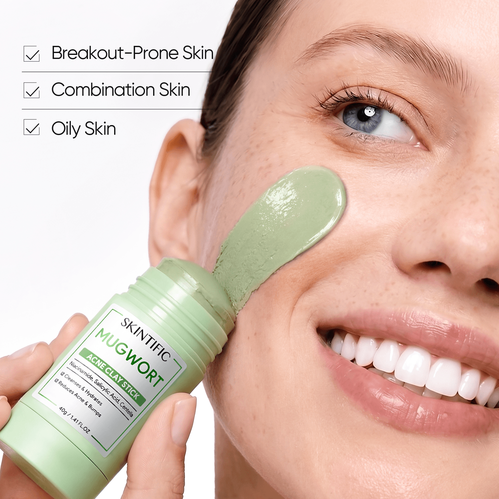 Blackhead Control & Acne Care Deep Cleansing Clay Stick Duo Set 2pcs