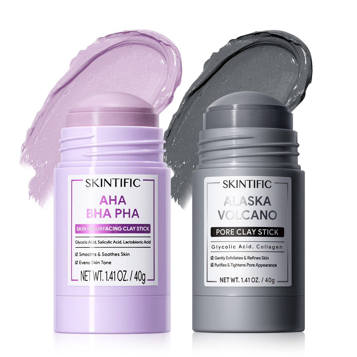 Clay Stick Duo Set for Pores, Oil, Texture & Glow