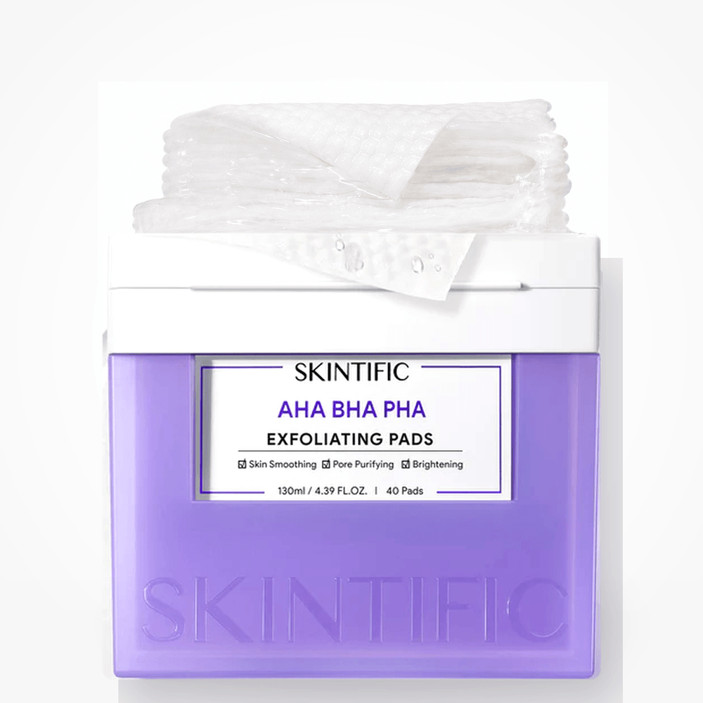 Toallitas exfoliantes AHA, BHA y PHA