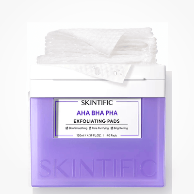 Toallitas exfoliantes AHA, BHA y PHA