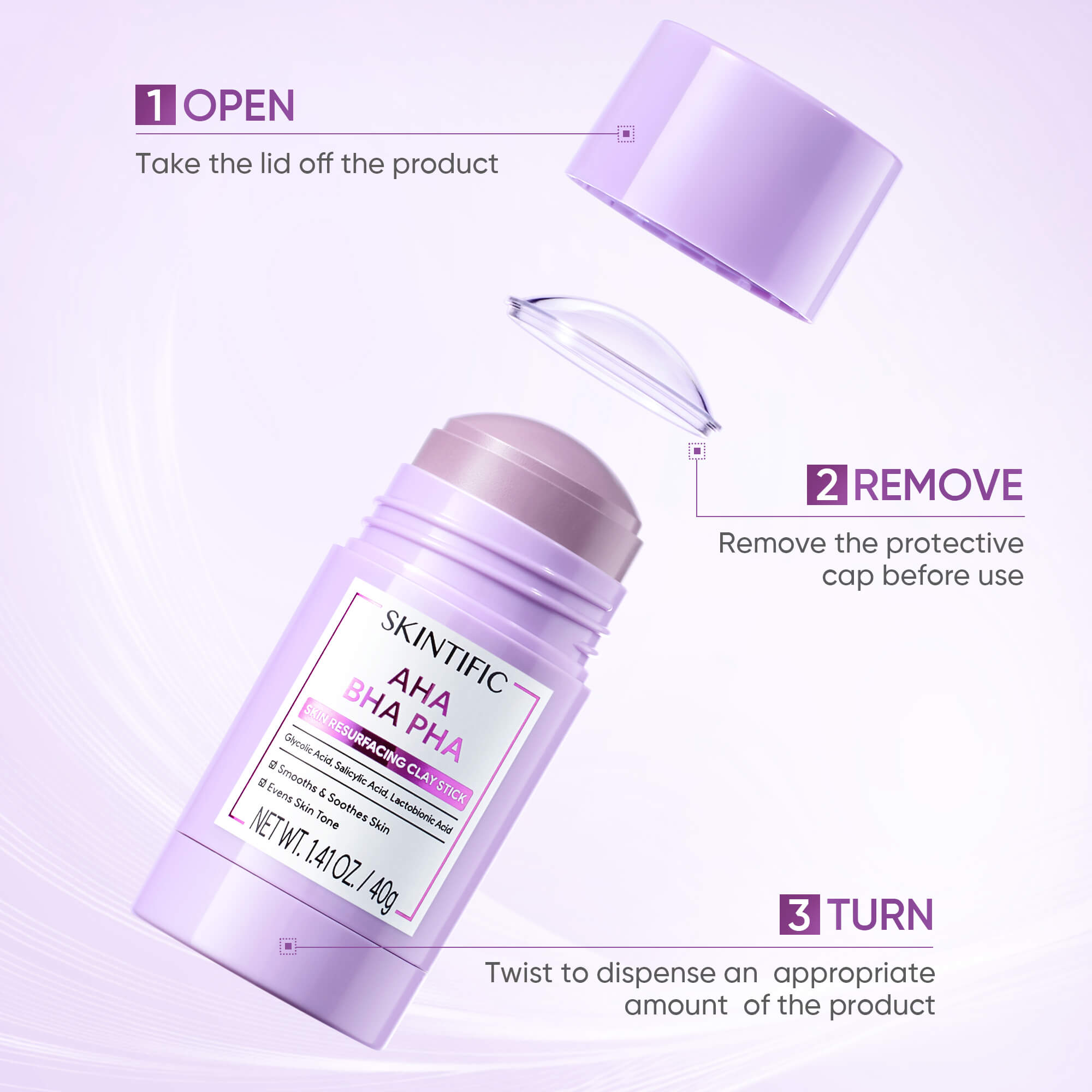AHA BHA PHA Skin Resurfacing Clay Stick