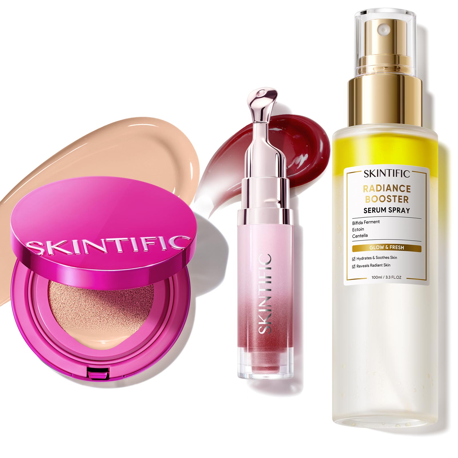 Glow Makeup Set with Cushion, Face Mist & Lip Serum