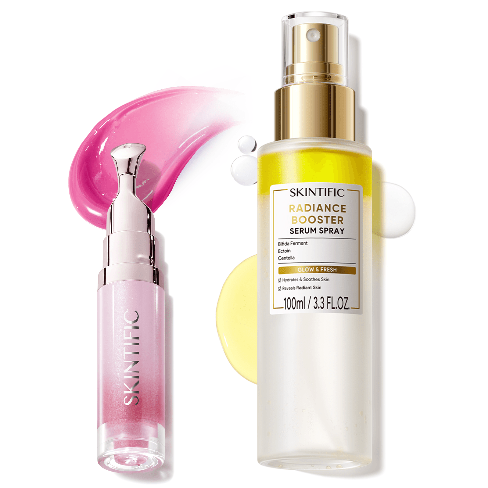 Radiance Booster Spray & Peptide Lip Serum Set 2pcs