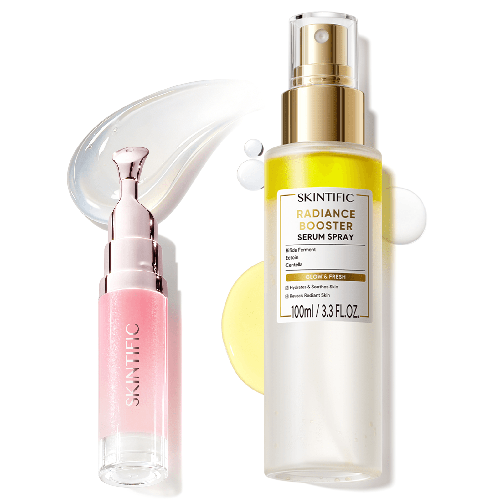 Radiance Booster Spray & Peptide Lip Serum Set 2pcs