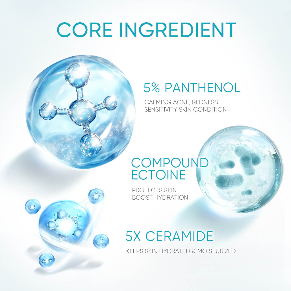 Gel de Agua Calmante Antiacné con Pantenol Set 2 piezas
