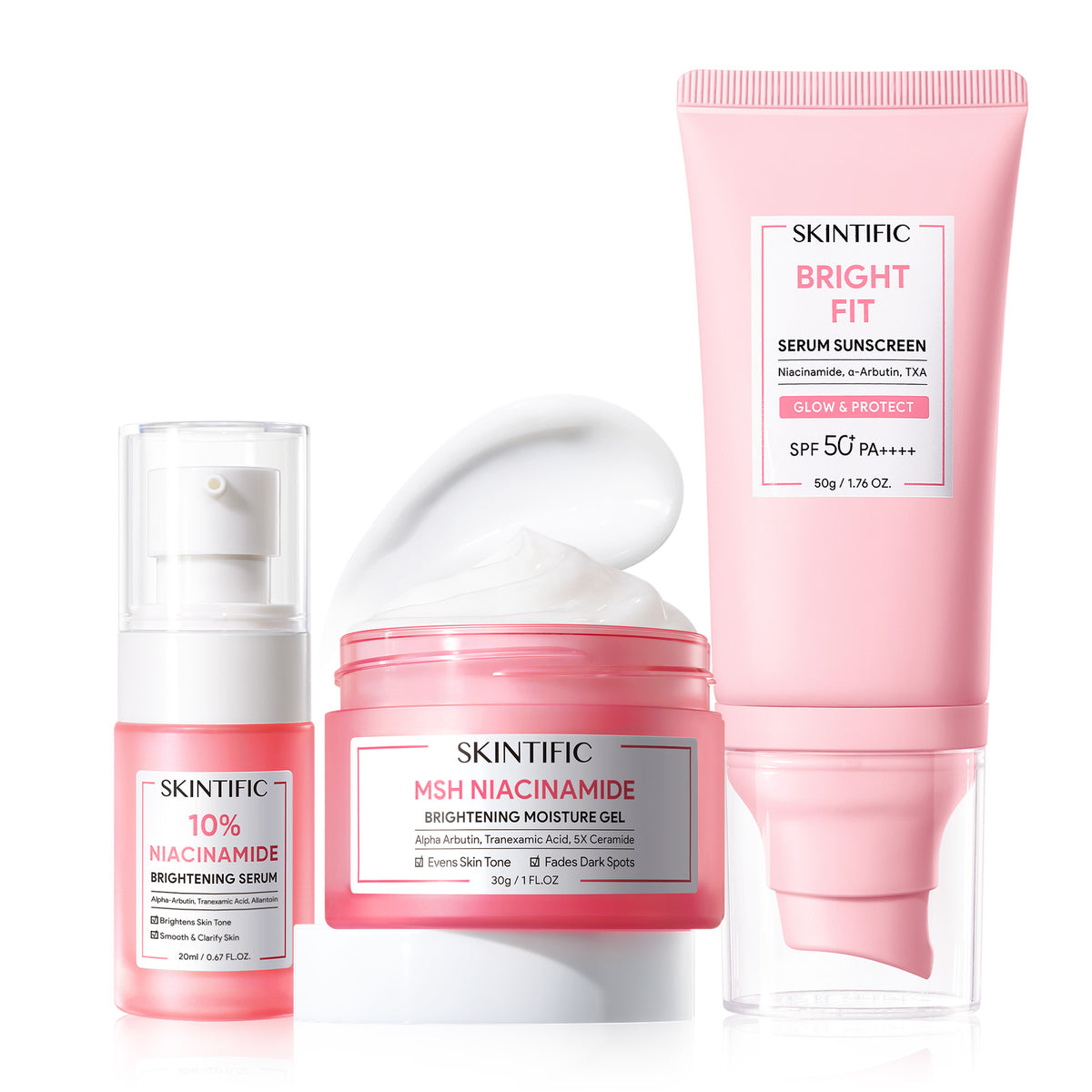 Set de sistema diario iluminador Glow con niacinamida