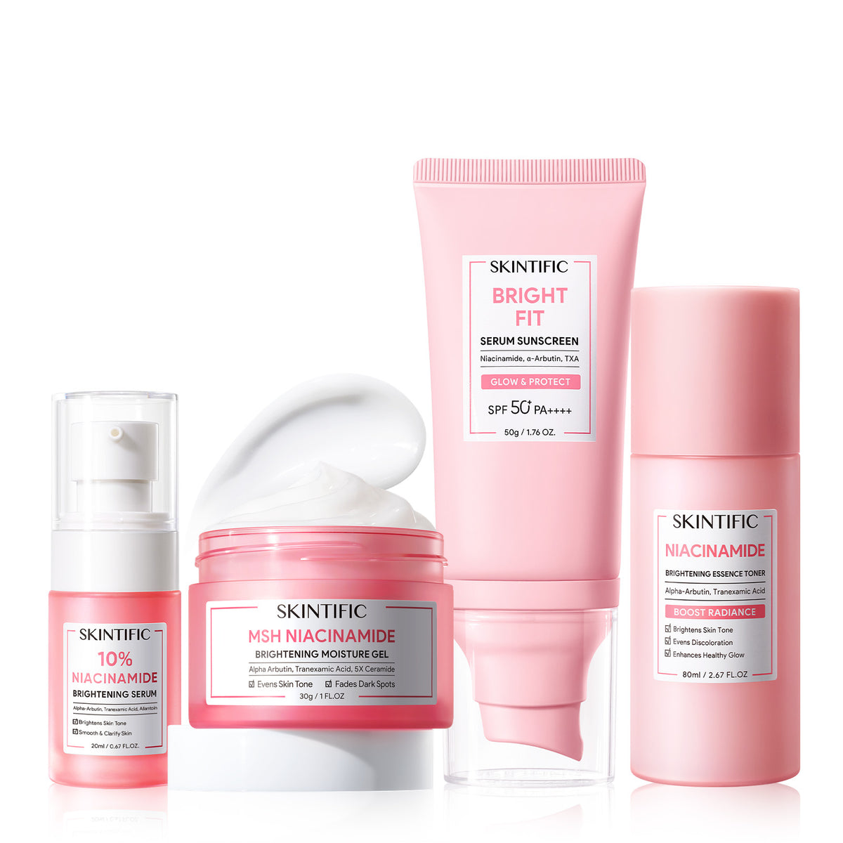Set de sistema diario iluminador Glow con niacinamida