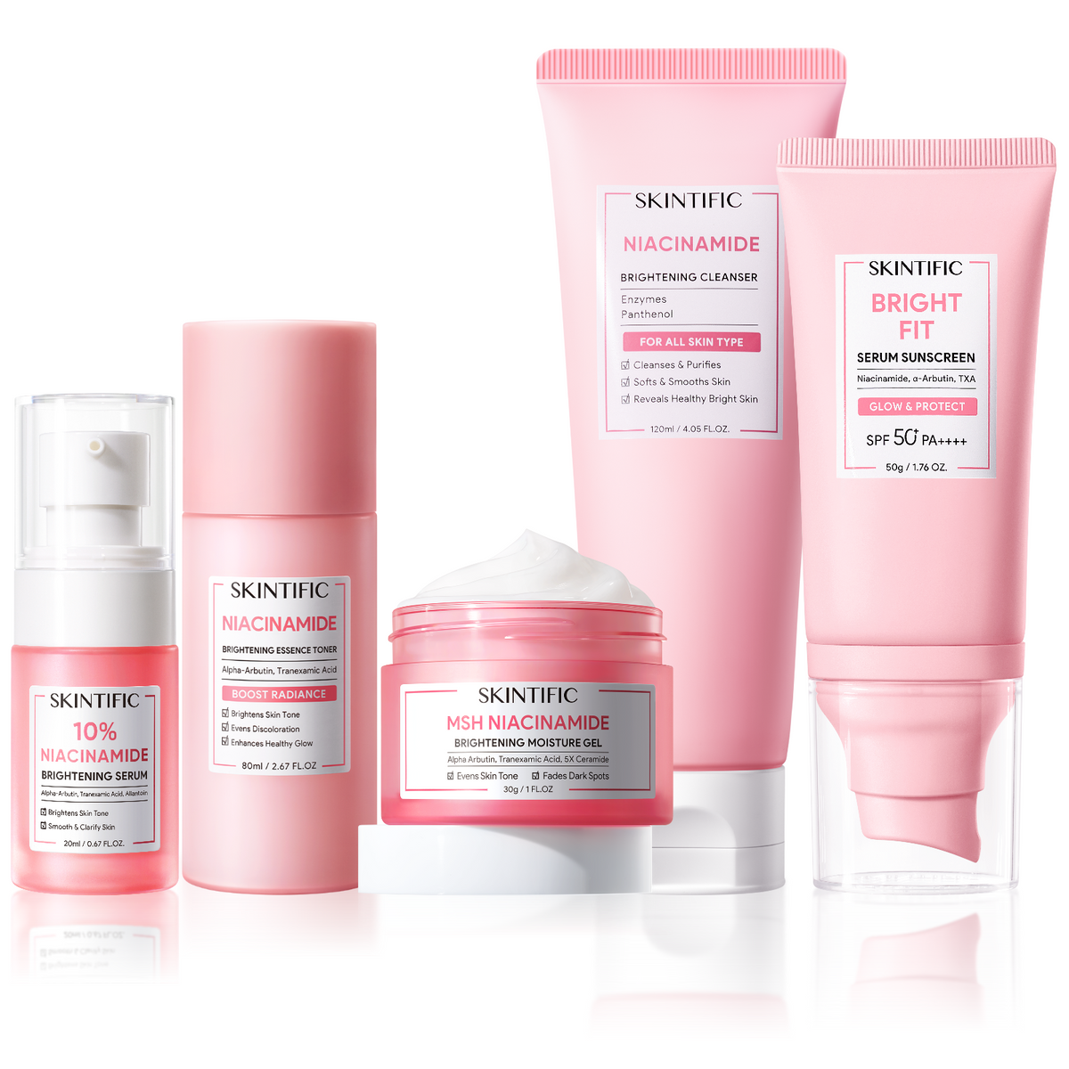 Set de sistema diario iluminador Glow con niacinamida